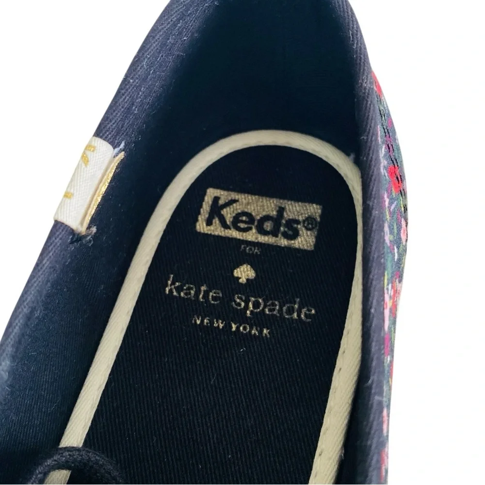 Keds x Kate Spade Ditsy Floral Lace Up Sneakers Size 8.5 - Picture 6 of 7